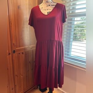 Cute maroon dress - XL